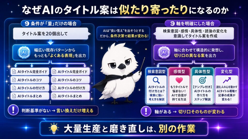 タイトルの磨き直しに関するよくある質問と回答のイメージ