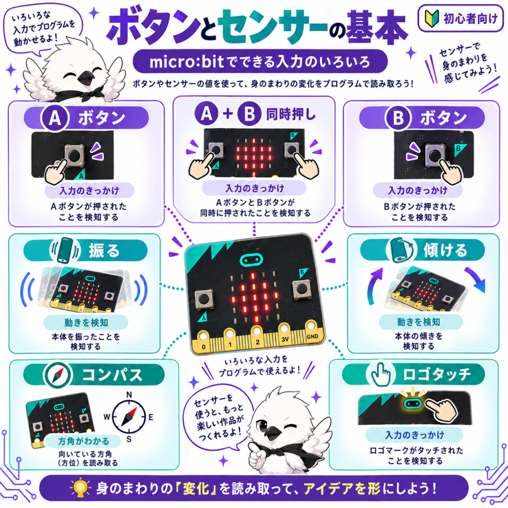 ボタン入力を使う|AボタンとBボタン